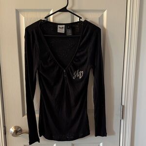 Harley-Davidson Black Long Sleeve Tee with Logo